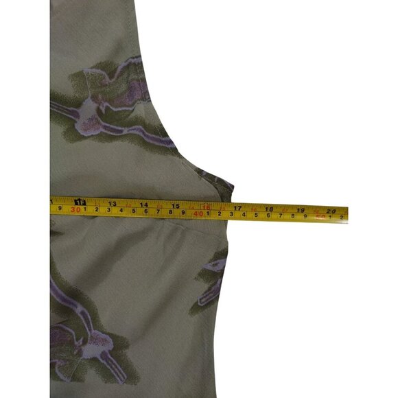 Wild Fable XS Green Floral High-Low Sleeveless Dress With Back Tie Detail. NWT - Picture 7 of 8